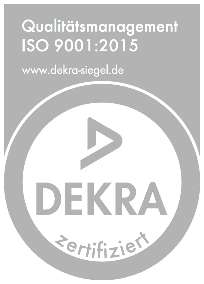 Dekra ISO 9001:2015 Gütesiegel