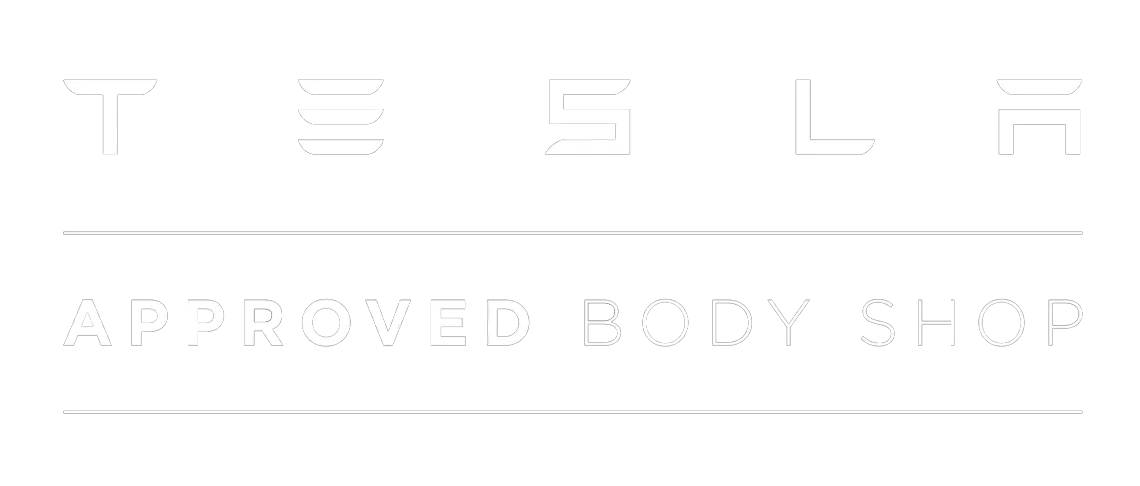 Offizielles Logo von TESLA approved Body  Shop