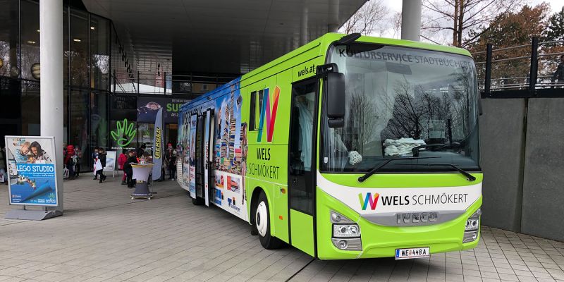 Mobile Bücherei der Stadt Wels
